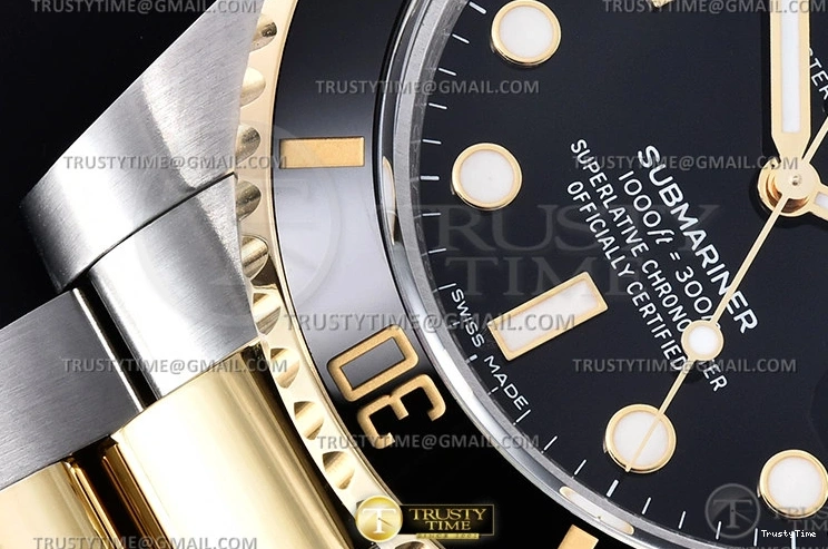 0415 Submariner 116613LN 904L YG SS Black GMF V2 VR DailyWear 1089